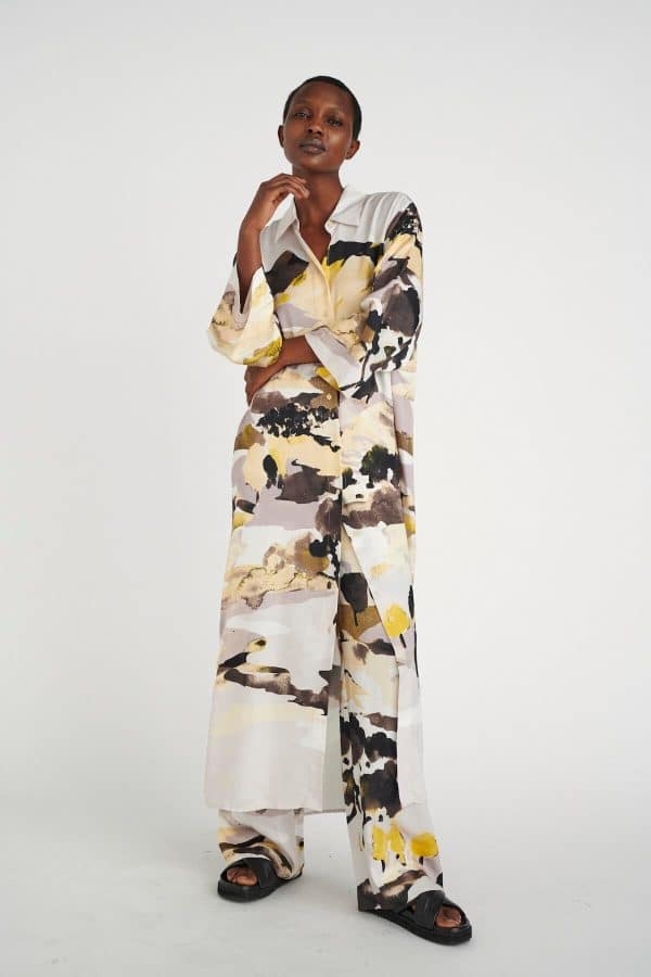 Inwear Madelineiw Kjole 7072 301161, Farve: Gul Landscape, Størrelse: 36, Dame
