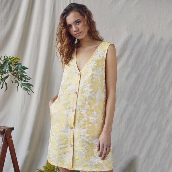 A-view - Cille dress - Kjoler til hende - Gul - 40